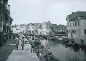 Utsikt över en kanal av Italian Photographer